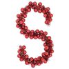 vidaXL Guirnalda de Bolas de Navidad Rojo 186 cm Poliestireno
