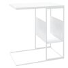 vidaXL Mesa auxiliar de madera contrachapada blanco 55x36x59,5 cm