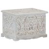 vidaXL Caja de almacenaje de madera maciza de acacia 58x40x40 cm