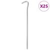 vidaXL Clavijas para tienda 25 uds acero galvanizado 23 cm &Oslash;7 mm