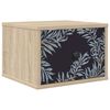 vidaXL Mesita de noche de pared DOKKUM Roble Sonoma 36 x 33 x 25 cm