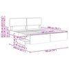 vidaXL Estructura de cama con cabecera Gris Sonoma 180 x 200 cm
