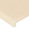 vidaXL Cama box spring con colch&oacute;n tela color crema 90x200 cm