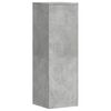 vidaXL Soportes para plantas 2 uds madera gris hormig&oacute;n 33x33x100 cm