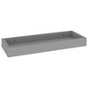 vidaXL Estantes de pared Loggia 4 uds gris MDF 40x15x4 cm