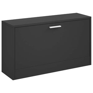 vidaXL Banco zapatero negro 80x24x45 cm madera de ingenier&iacute;a