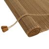vidaXL Estor enrollable Marr&oacute;n 130 x 220 cm Bamb&uacute;