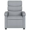 vidaXL Sillón reclinable eléctrico tela gris claro