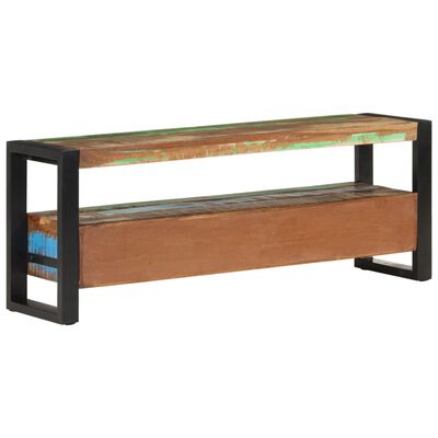 vidaXL Mueble de TV madera maciza reciclada 120x30x45 cm