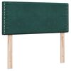 vidaXL Cama box spring con colch&oacute;n terciopelo verde oscuro 80x220 cm