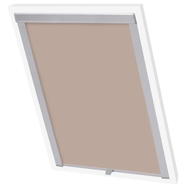 vidaXL Persiana opaca enrollable beige P06/406