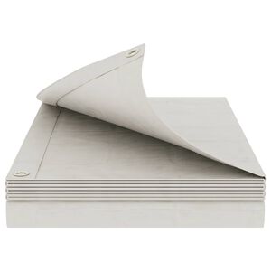vidaXL Lona con ojales Blanco 2 x 3 m 90 gsm PE