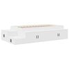 vidaXL Cama con almacenamiento con estante 75 cm Madera de ingenier&iacute;a
