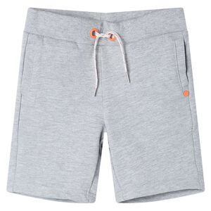 Pantal&oacute;n corto de ni&ntilde;os con cord&oacute;n gris 128