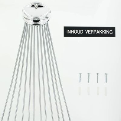 Sealskin Barra para cortina de ducha en forma esquina cromado vidaXL.es