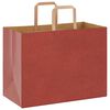 vidaXL Bolsas de papel con asas 250 uds rojo 32x17x25 cm