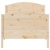 vidaXL Estructura de cama sin colchón madera maciza pino 75x190 cm