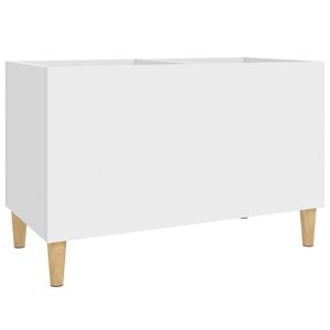 vidaXL Mueble para discos madera contrachapada blanco 74,5x38x48 cm