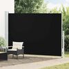 vidaXL Toldo lateral retr&aacute;ctil para patio negro 200x300 cm