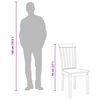 vidaXL Sillas de comedor 2 unidades madera maciza de caucho blanco