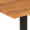 vidaXL Mesa de comedor de madera maciza de acacia 140x70x76 cm