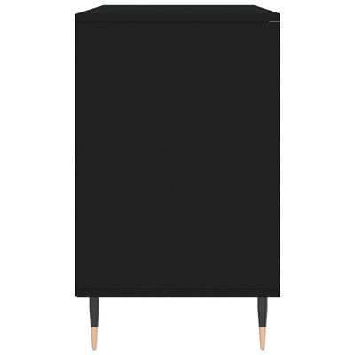 vidaXL Mueble zapatero madera contrachapada negro 102x36x60 cm