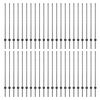 vidaXL Poste de cerca empotrado 44 pcs Gris 160 cm