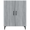 vidaXL Aparador de madera contrachapada gris Sonoma 70x34x90 cm