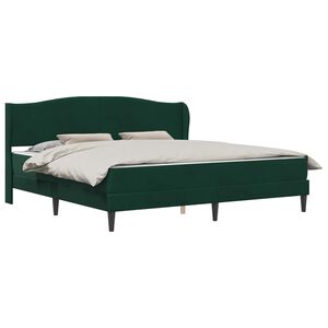 vidaXL Estructura de cama Verde oscuro 200 x 200 cm Terciopelo