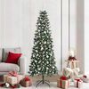 vidaXL &Aacute;rbol de Navidad artificial Verde 210 cm PVC, Pl&aacute;stico y Acero