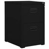 vidaXL Armario archivador de acero negro 46x62x72,5 cm