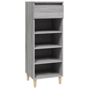 vidaXL Zapatero madera contrachapada gris Sonoma 40x36x105 cm