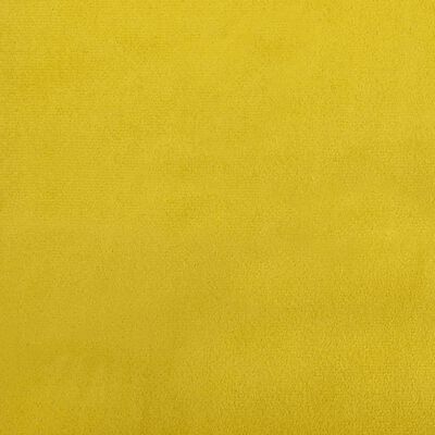 vidaXL Silla tapizada de terciopelo amarillo