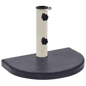 vidaXL Base de sombrilla granito negra 40x28x4 cm