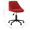 vidaXL Silla de oficina giratoria de terciopelo rojo tinto