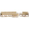vidaXL Conjunto de sof&aacute;s de exterior 6 uds. y Beige