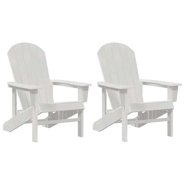 vidaXL Silla de Jardín 2 pcs 82 x 74 x 92 cm Polietileno