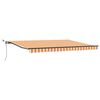vidaXL Toldo retr&aacute;ctil Amarillo y Naranja 450 x 300 cm Poli&eacute;ster