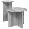 vidaXL Conjunto de mesas auxiliares 2 pcs Gris Sonoma