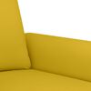 vidaXL Juego de sof&aacute;s con cojines 3 piezas terciopelo amarillo