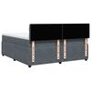 vidaXL Cama box spring con colch&oacute;n terciopelo gris oscuro 200x200 cm