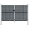vidaXL Puerta de jardín Antracita 300x175 cm Acero