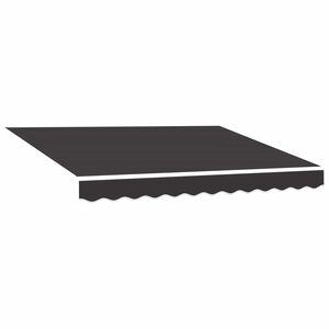 vidaXL Tela de repuesto para toldo gris 300x250 cm poli&eacute;ster