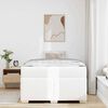 vidaXL Estructura de cama con colch&oacute;n 120 x 200 cm tela