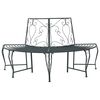 vidaXL Banco de &Aacute;rbol 4-N&uacute;mero de plazas 160 x 80 x 89 cm Acero