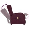 vidaXL Sillón de masaje de tela morado