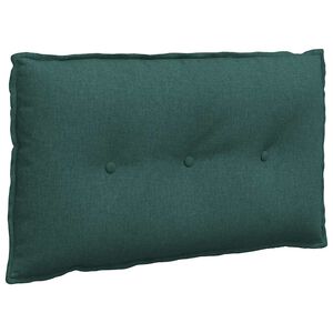 vidaXL Coj&iacute;n de Espalda Verde oscuro 80 x 19 x 50 cm tela