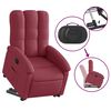 vidaXL Sill&oacute;n el&eacute;ctrico reclinable elevable de tela rojo tinto