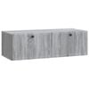 vidaXL Mueble para TV de pared Gris Sonoma 98 x 41 x 30 cm
