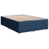 vidaXL Cama box spring con colch&oacute;n tela azul 140x190 cm